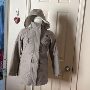 Patagonia Tan Ski Jacket with Hood